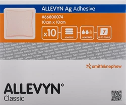 ALLEVYN Ag ADHESIVE Wundkompresse 10x10cm