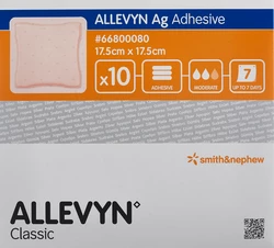ALLEVYN Ag ADHESIVE Wundkompresse 17.5x17.5cm