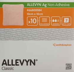 ALLEVYN Ag NON-ADH Wundkompresse 10x10cm