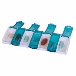 Anabox distributeur médicaments 1x7 turquoise