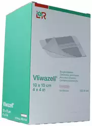 Vliwazell Saugkompresse 10x10cm steril