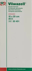 Vliwazell Saugkompresse 10x20cm steril