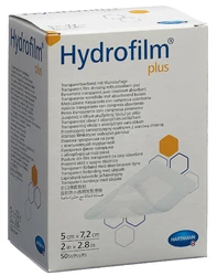 Hydrofilm Plus PLUS wasserdichter Wundverband 5x7.2cm steril