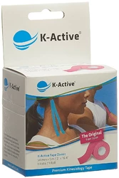 K-Active inesiology Tape Classic 5cmx5m pink wasserabweisend