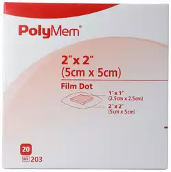 PolyMem Adhesive Film Dressing 5x5cm