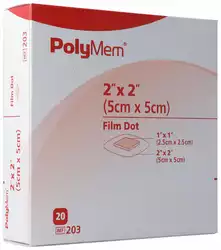 PolyMem Adhesive Film Dressing 5x5cm