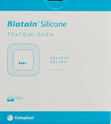 Biatain Silicone Schaumverband 7.5x7.5cm selbsthaftend
