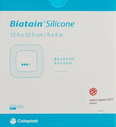Biatain Silicone Schaumverband 12.5x12.5cm selbsthaftend