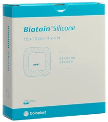 Biatain Silicone Schaumverband 10x10cm selbsthaftend