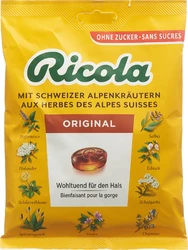 Ricola Kräuterbonbons Original ohne Zucker mit Stevia