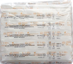 Qualimed Frauenkatheter CH12 18cm PVC steril