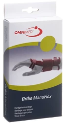 Ortho Manu Flex Handgelenk-Bandage M 16cm links grau/bordeaux