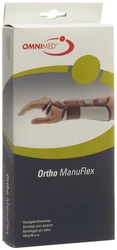OMNIMED Ortho Manu Flex Handgelenk-Bandage S 22cm links grau/bordeaux