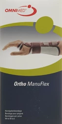 OMNIMED Ortho Manu Flex Handgelenk S 22cm rechts grau/bordeaux