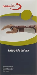 OMNIMED Ortho Manu Flex Handgelenk-Bandage L 22cm rechts schwarz