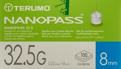 Terumo Pen Nadel NANOPASS 32.5G 0.22x8mm Kanüle für Injektions-Pen