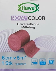 flawa Nova Color Idealbinde 6cmx5m rot