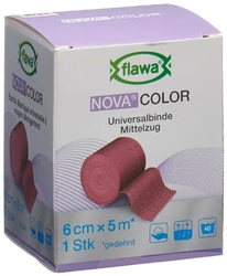 flawa Nova Color Idealbinde 6cmx5m rot