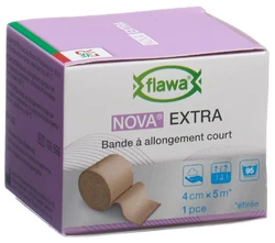 flawa Nova Extra Kurzzugbinde 4cmx5m hautfarbig