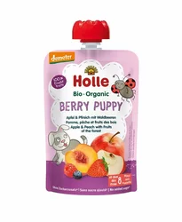 Holle Pouchy Berry Puppy Apfel & Pfirsich mit Waldbeeren