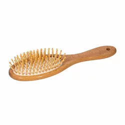 Herba Haarbürste mit Holzstiften oval Buchenholz
