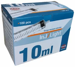 inj/light Einwegspritze 10ml 3-teilig