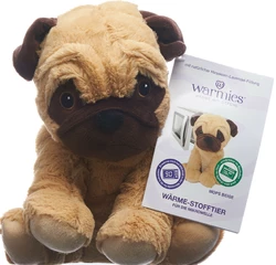 Warmies Wärme-Stofftier Mops beige Lavendel-Füllung
