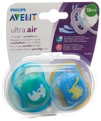 Philips Avent Schnuller Ultra Air 18M+ Boy Dino/Koala