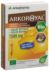 ARKOROYAL Gelée Royale 1500 mg Bio ohne Zucker