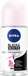NIVEA Black & White Invisible Deo Roll-on Clear Female