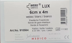 WERO SWISS Lux Elastische Fixierbinde 4mx6cm weiss