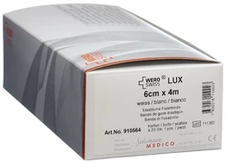 WERO SWISS Lux Elastische Fixierbinde 4mx6cm weiss