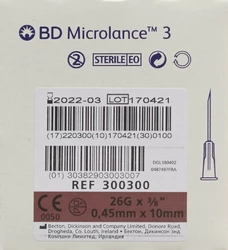 BD Microlance 3 Injektion Kanüle 0.45x10mm braun