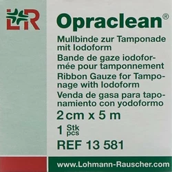 Opraclean Mullbinde zur Tamponade mit Jodoform 2cmx5m