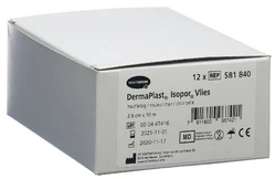 DermaPlast Isopor Fixierpflaster 2.5cmx10m Vlies hautfarbig