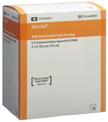 Kendall AMD FOAM Schaumstoffverband 10.2x10.2cm