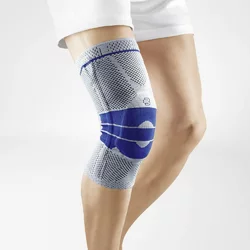 BAUERFEIND GenuTrain Aktivbandage Grösse 3 mit Silikonrand titan