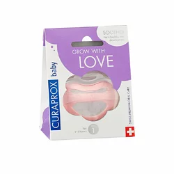 Curaprox baby Schnuller Grösse 1 pink single