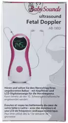 BabySounds Fetal Doppler mit LED-Digitalanzeige Herzschlag Baby mit Kopfhörer