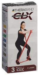 TheraBand CLX11 Loops individual 1.7kg rot mittelstark untrainierte Frauen Jugendliche