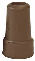 Ossenberg embout avec anneau renforcé pour canne en métal 16mm marron