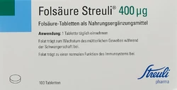 Folsäure Streuli Tablette 400 mcg