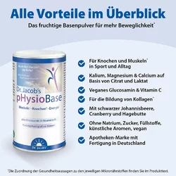 Dr. Jacob's pHysioBase Citrat-Basenpulver mit Glucosamin