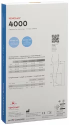 Venosan 4000 A-GH KKL2 M lang offen mit Noppenhaftrand anthrazit