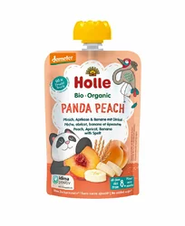 Holle Panda Peach - Pouchy Pfirsich Aprikose & Banane mit Dinkel