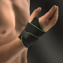 BORT ActiveColor sport bandage poignet gauche noir/vert