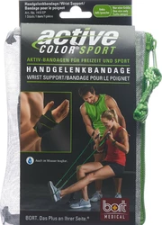 BORT ActiveColor Sport Handgelenkbandage links schwarz/grün