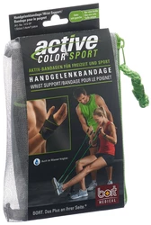 BORT ActiveColor Sport Handgelenkbandage links schwarz/grün