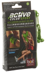 BORT ActiveColor Sport Ellenbogenbandage XL schwarz/grün