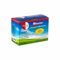 SwissPointOfCare Mission 3-in-1 -en- bandelettes de test cholestérol